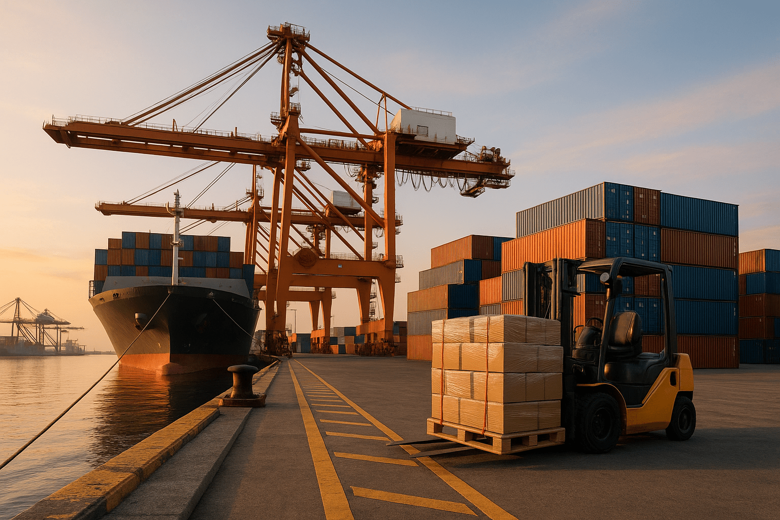 SMS Logistics modern office building and logistics facility