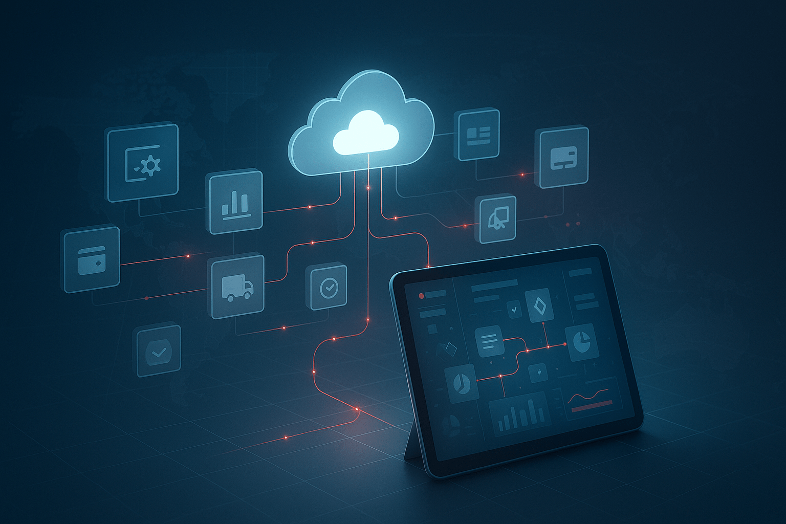 Digital network connections and system integration for logistics platforms